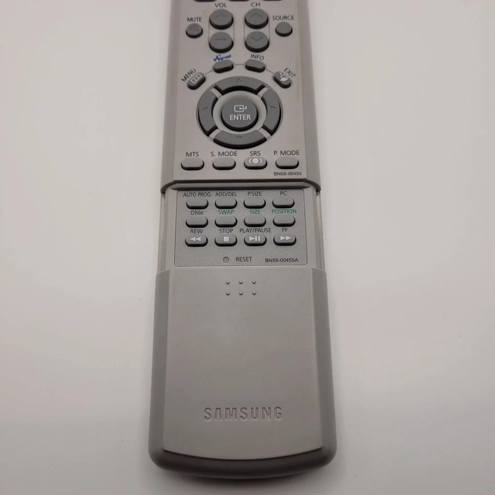 Samsung BN59-00455A TV Remote Control Silver Replacement OEM BN59-00455